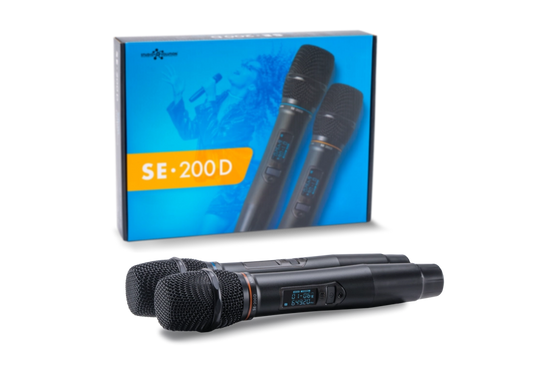 Цифрова бездротова мікрофонна система SE-200D, Чорний