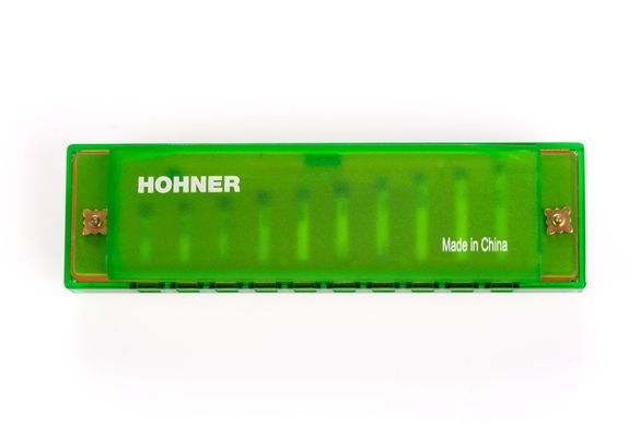 Губна гармошка Hohner Beginner Translucent Harp M5253 (Green / Hardcase)