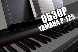 Огляд цифрового піаніно YAMAHA P-125