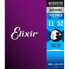 Струни для акустичних гітар Elixir AC PW CL (11/52)