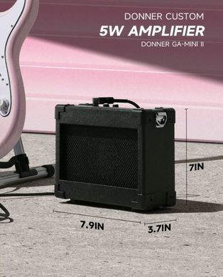 Электрогитара DONNER DST-80 Pink - комплект