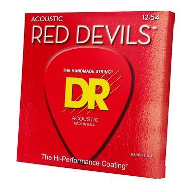 Струни для акустичної гітари DR RDA-12 RED DEVILS Acoustic - Light (12-54)