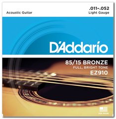 Струни для акустичної гітари D'ADDARIO EZ-910