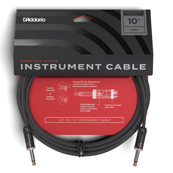 Кабель інструментальний D'ADDARIO PW-AMSG-10