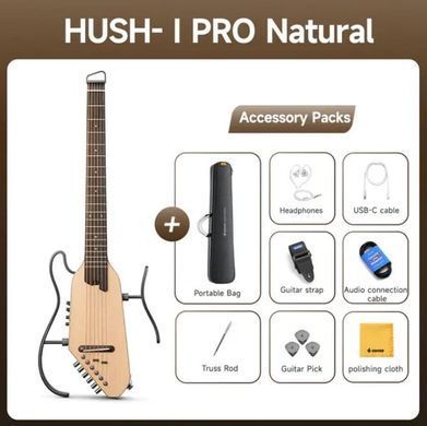 Silent гитара DONNER HUSH-I PRO Natural