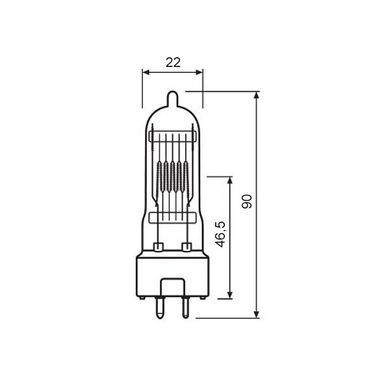 Лампа OSRAM 64&nbsp;672 500W 230V GY9.5