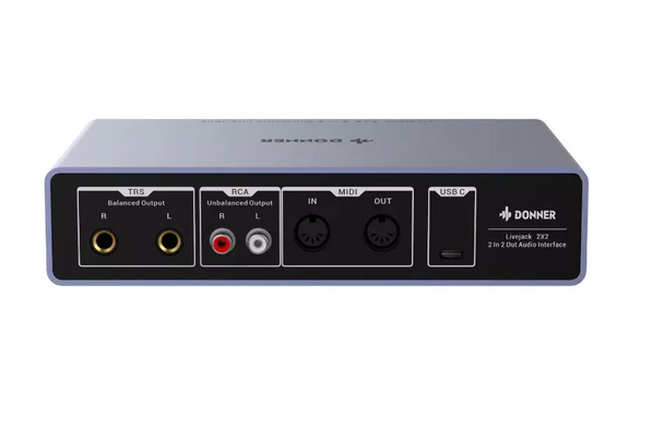 Аудіоінтерфейс DONNER Livejack 2x2
