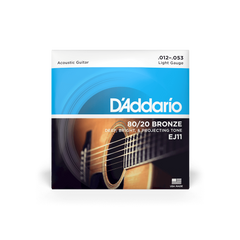 Струни для акустичної гітари D'ADDARIO EJ11 12-53