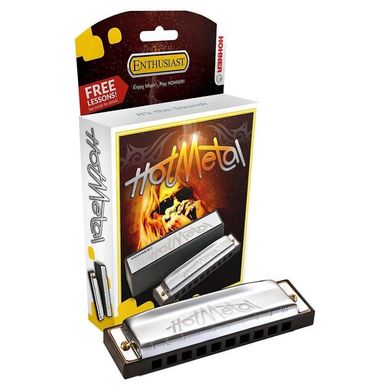 Губная гармошка Hohner Enthusiast Hot Metal M57203X D-major