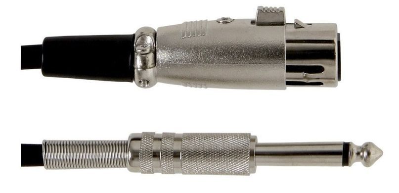 Кабель мікрофонний Alpha Audio Basic Line XLR(f)/Mono Jack 6,3 мм (3 м) 190,060