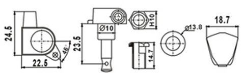 Колки DR PARTS EMH7004/CR