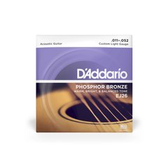 Струни для акустичної гітари D'ADDARIO EJ26 11-52