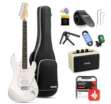 Електрогітара DONNER DST-152 White - комплект