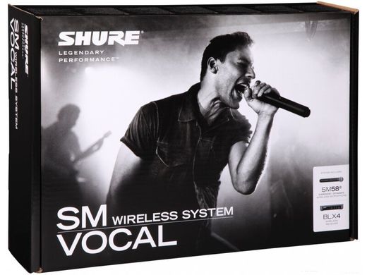 Система безпровідна вокальна з мікрофоном SHURE BLX24E/SM58