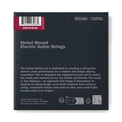 Струни для електогітари DUNLOP DEN0946 Nickel Wound