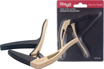 Каподастр для гітари Stagg SCPX-CU CLWOOD