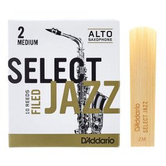 Тростини для альт саксофону D'ADDARIO Select Jazz - Alto Sax Filed 2M (1шт)