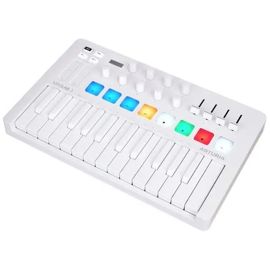 MIDI-клавіатура ARTURIA MiniLAB 3 Alpine White