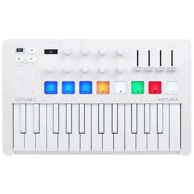 MIDI-клавіатура ARTURIA MiniLAB 3 Alpine White