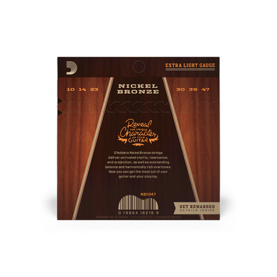 Струны для акустической гитары D'ADDARIO NB1047