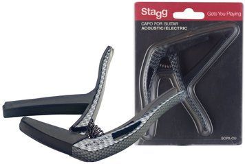 Каподастр для гітари Stagg SCPX-CU CARBON