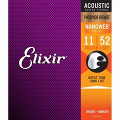 Струни для акустичних гітар Elixir PB NW CL (11/52)