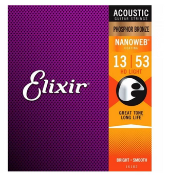 Струни для акустичних гітар Elixir PB NW HDL (13/53)