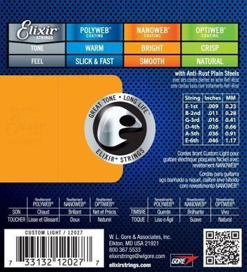 Струны для электрогитары Elixir EL NW CL (09/46)