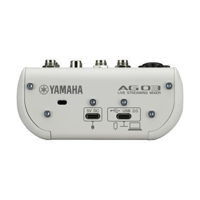 Многоцелевой 3-канальный микшер с USB-аудиоинтерфейсом YAMAHA AG03MK2W