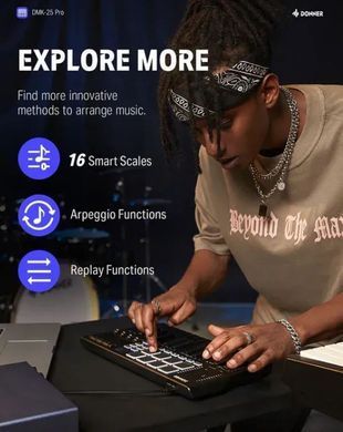 MIDI-клавіатура DONNER DMK-25 Pro