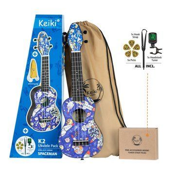 Укулеле сопрано Ortega Keiki Pack K2-SP Sopano Spaceman