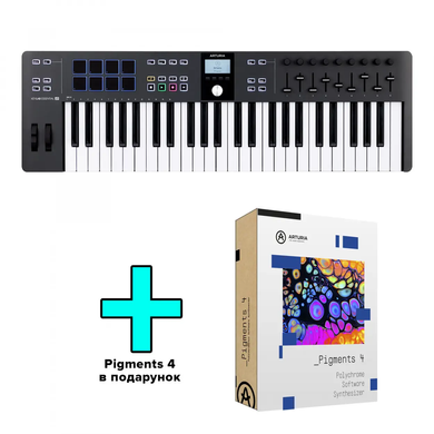 MIDI-клавиатура ARTURIA KeyLab Essential 49 mk3 Black + Arturia Pigments