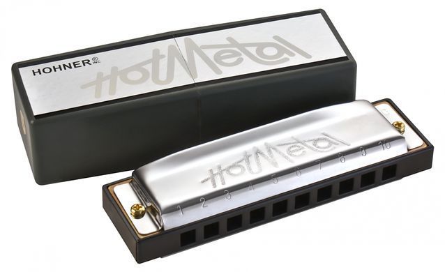 Губная гармошка Hohner Enthusiast Hot Metal M57208X G-major Box