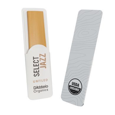 Трость для альт саксофона D'ADDARIO ORGANIC SELECT JAZZ - ALTO SAX UNFILED 2M (1шт)