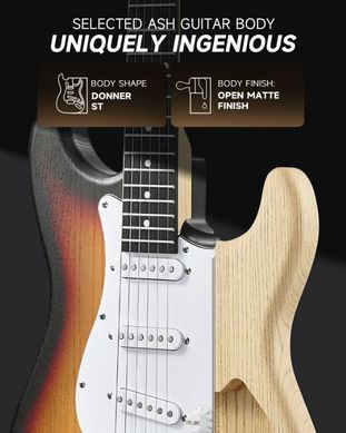 Электрогитара DONNER DST-80 Sunburst - комплект