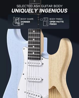 Електрогітара DONNER DST-80 Sonic Blue - комплект