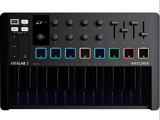MIDI-клавіатура ARTURIA MiniLAB 3 Deep Black