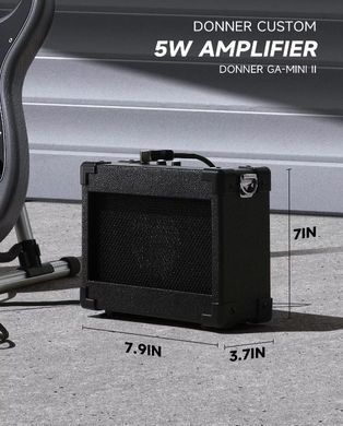 Электрогитара DONNER DST-80 Matton Black - комплект